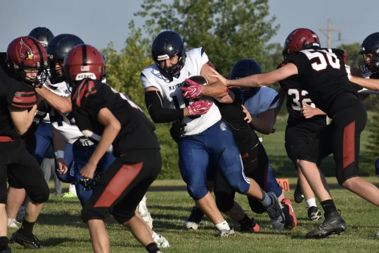 Football season opens, Mavericks 58-6 over Nedrose